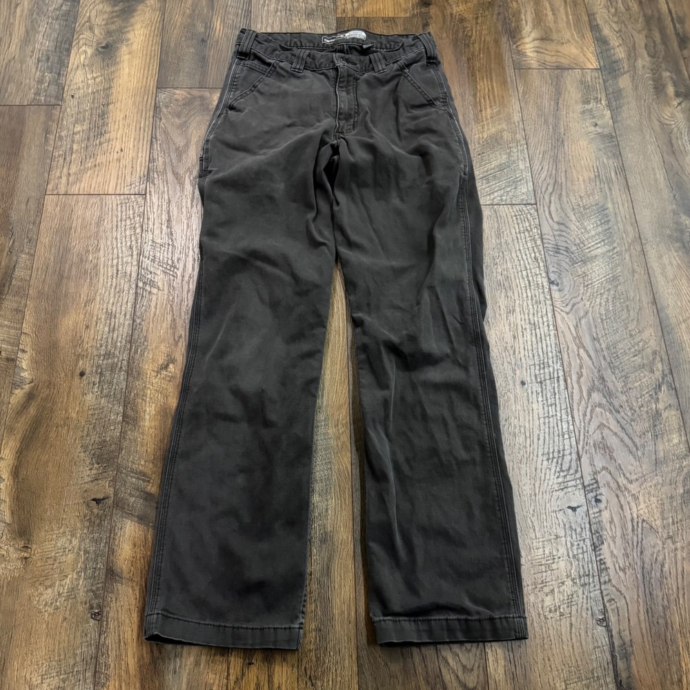 Carhartt Relaxed Canvas Utility Pants Men 30x32 Faded Black Workwear Cargo Jeans